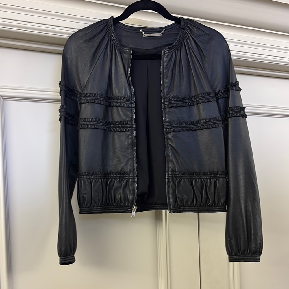Vintage Diane Von Furstenberg leather jacket